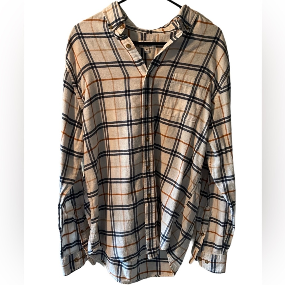 Flannel Plaid Button-Up Shirt